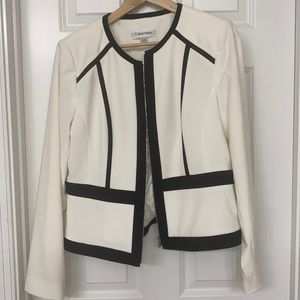 Calvin klein winter white blazer